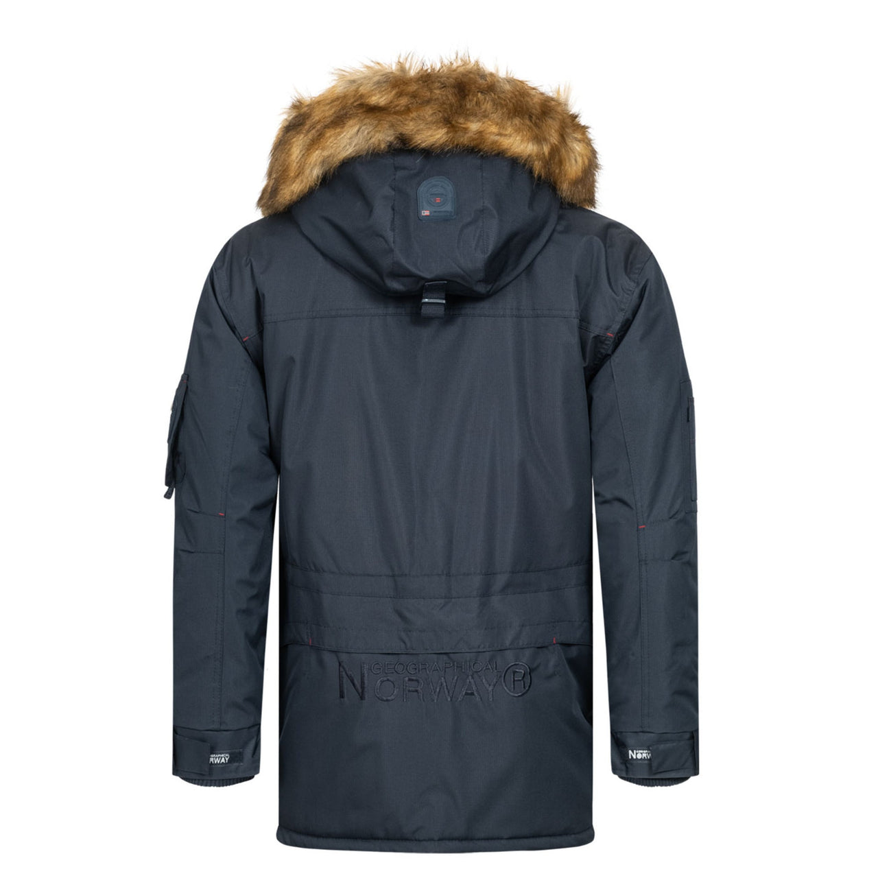 Geographical Norway Abiosaure Homme - Parka chaude à capuche Marine - Geographical Norway - S Marine