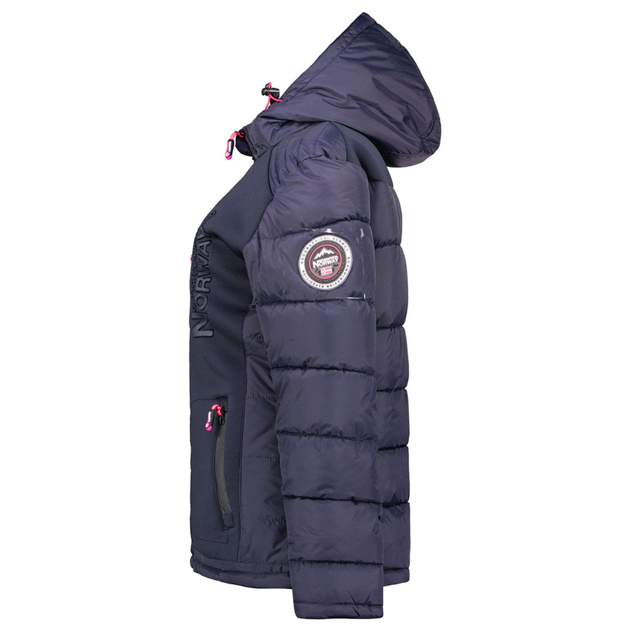 Geographical Norway Beachwood Femme - Doudoune bimatière contrastée et matelassée Marine - Geographical Norway - S Marine