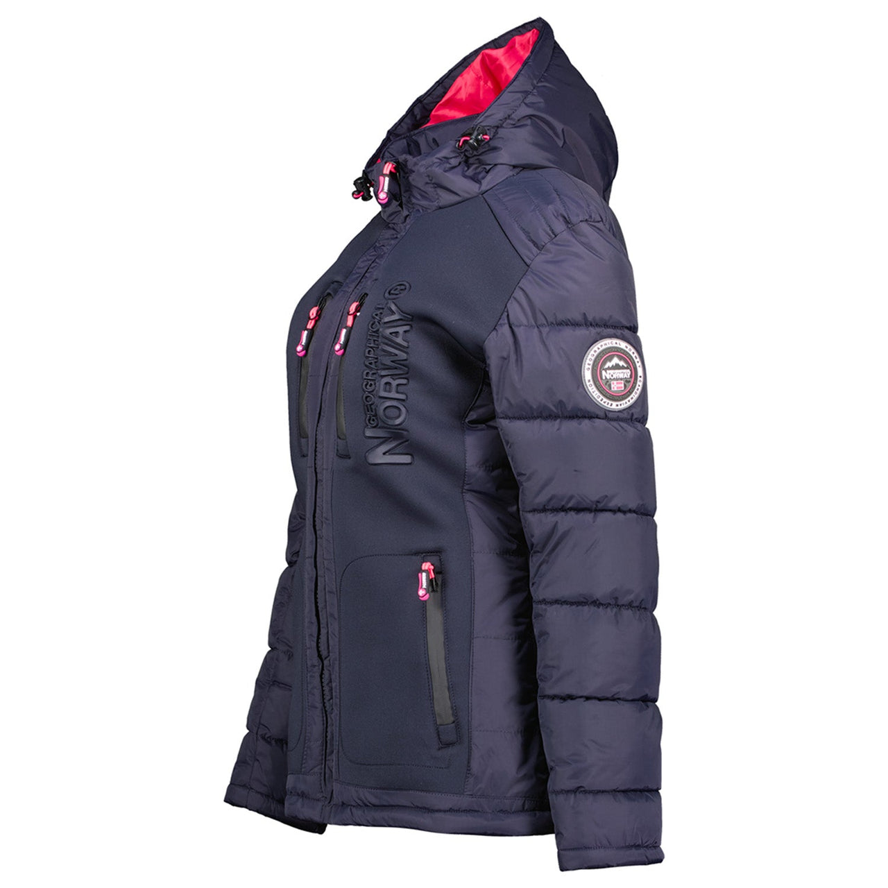 Geographical Norway Beachwood Femme - Doudoune bimatière contrastée et matelassée Marine - Geographical Norway - S Marine