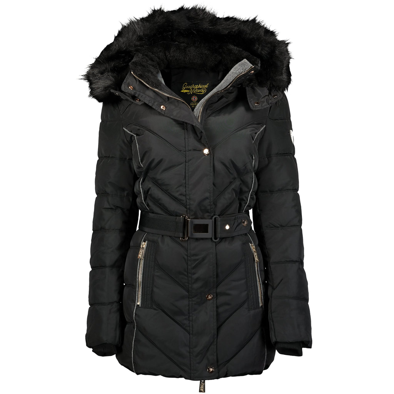 Geographical Norway Becky Femme - Parka femme Noir - Geographical Norway - S Noir
