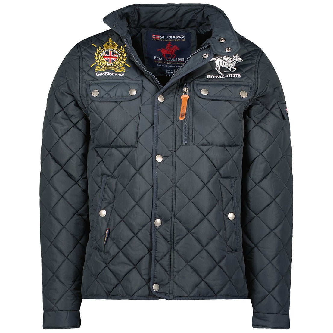 Geographical Norway Belificio Homme - Blouson Matelassé Marine - Geographical Norway - S Marine