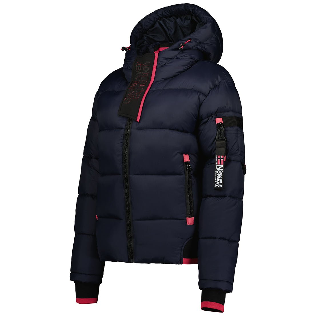 Geographical Norway Calix Femme - Blouson matelassé Marine Rose - Geographical Norway - S Marine Rose