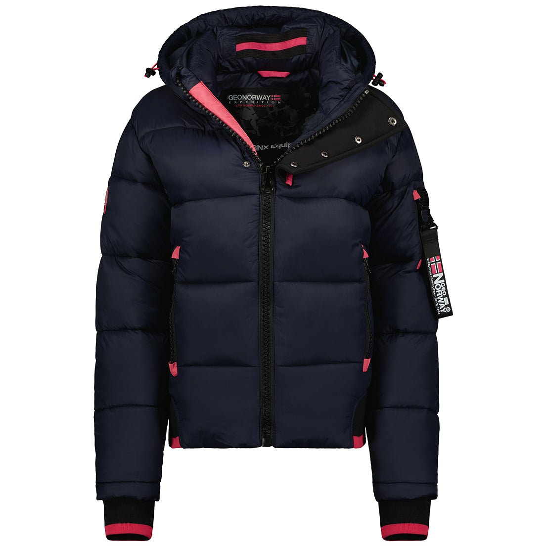 Geographical Norway Calix Femme - Blouson matelassé Marine Rose - Geographical Norway - S Marine Rose