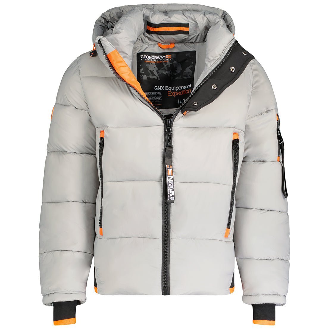 Geographical Norway Calix Homme - Blouson matelassé Gris Clair - Geographical Norway - S Gris Clair