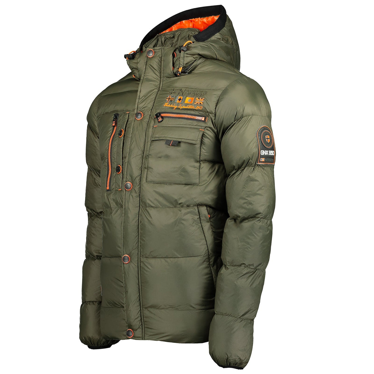 Geographical Norway Citernier Homme - Doudoune Matelassée Fantaisie Kaki - Geographical Norway - S Kaki