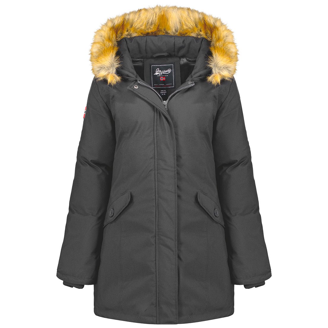 Geographical Norway Dinasty Femme - Parka Gris Fonce - Geographical Norway - S Gris Fonce