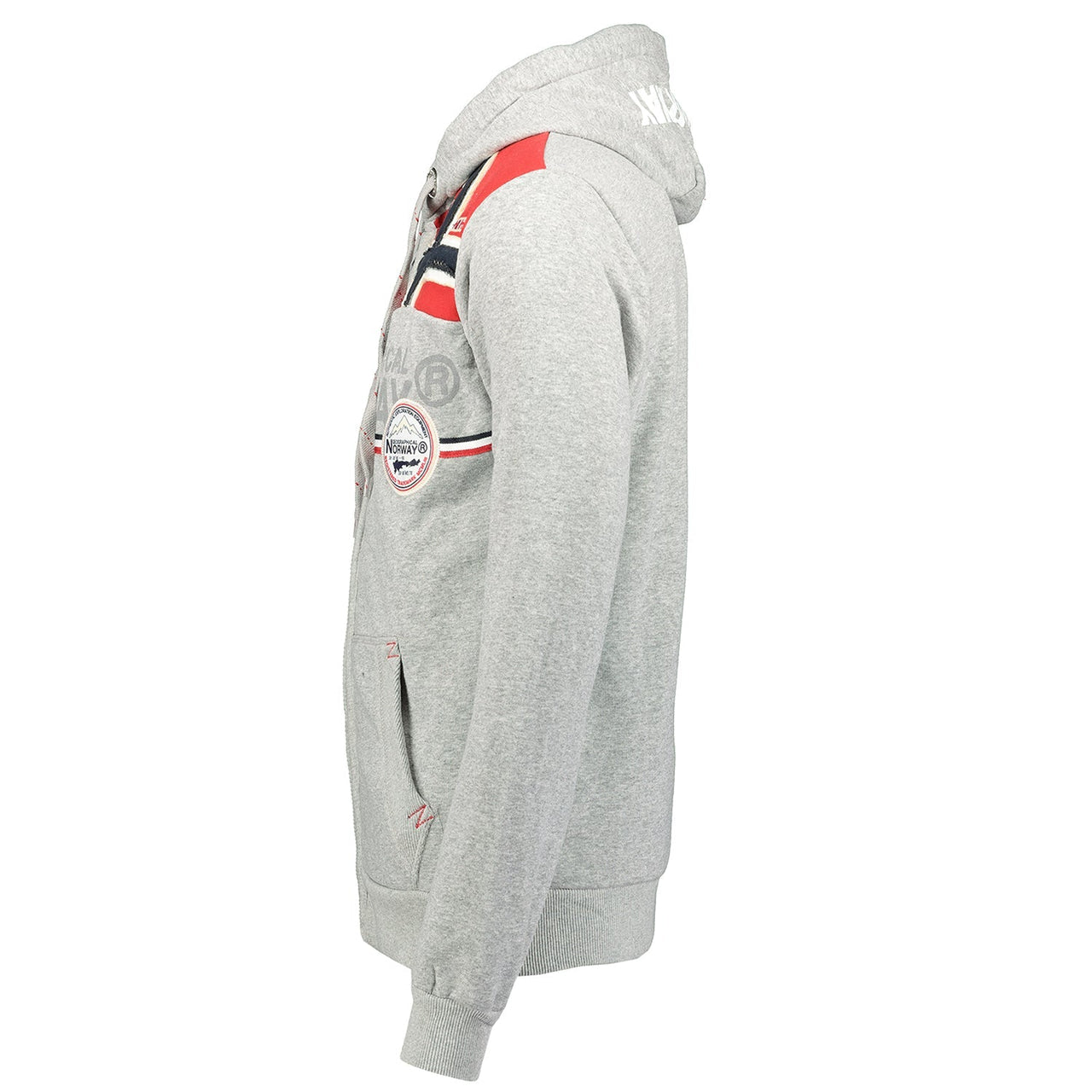 Geographical Norway Faponie Homme - Sweat homme à capuche Gris Clair - Geographical Norway - S Gris Clair