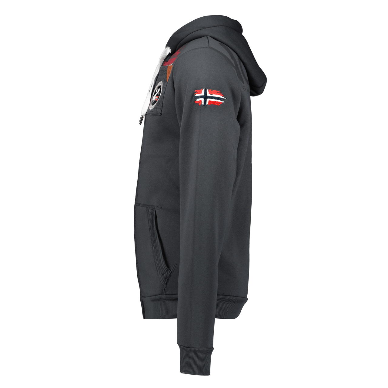 Geographical Norway Fespote Homme - Sweat à capuche Gris Foncé - Geographical Norway - S Gris Foncé