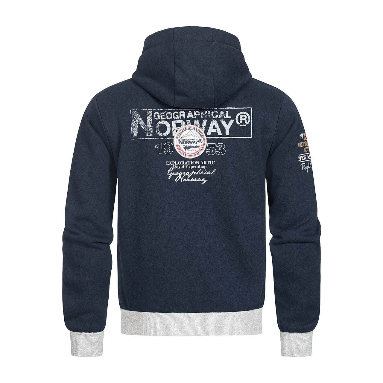 Geographical Norway Flyer Homme - Sweatshirt zippé Marine - Geographical Norway - S Marine