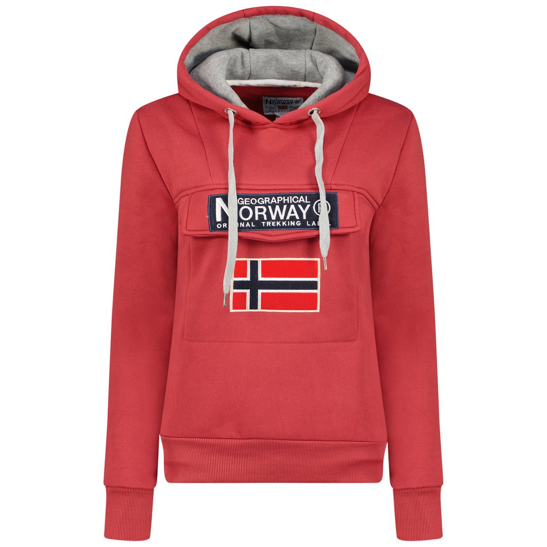 Geographical Norway Gadrien Femme Grenat - Sweat à capuche Grenat - Geographical Norway - S Grenat