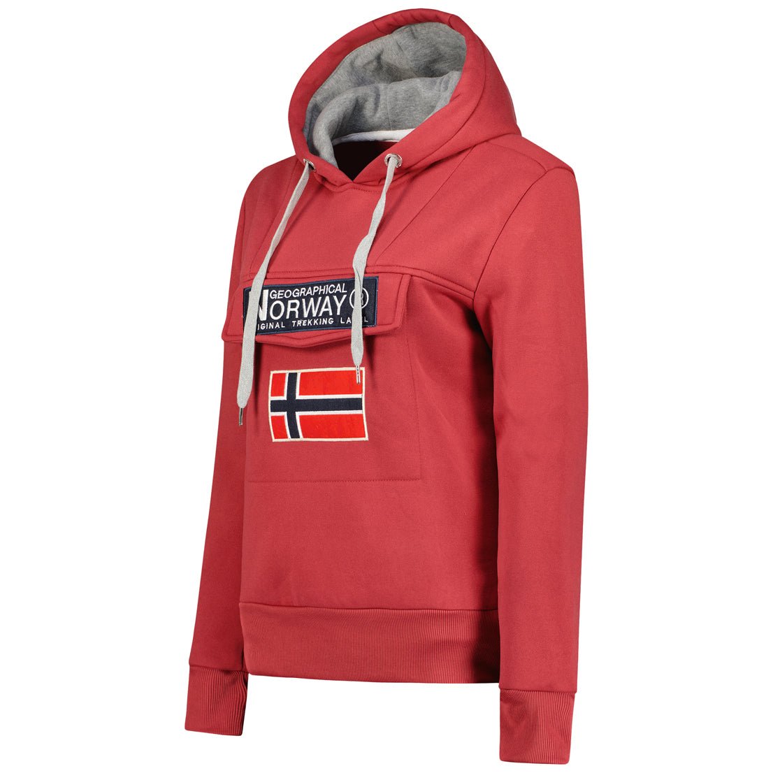 Geographical Norway Gadrien Femme Grenat - Sweat à capuche Grenat - Geographical Norway - S Grenat