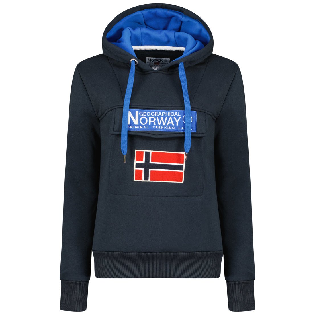 Geographical Norway Gadrien Femme Marine - Sweat à capuche Marine - Geographical Norway - S Marine