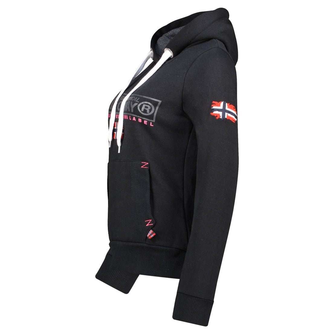 Geographical Norway Gasic Femme - Sweat à Capuche Noir - Geographical Norway - S Noir