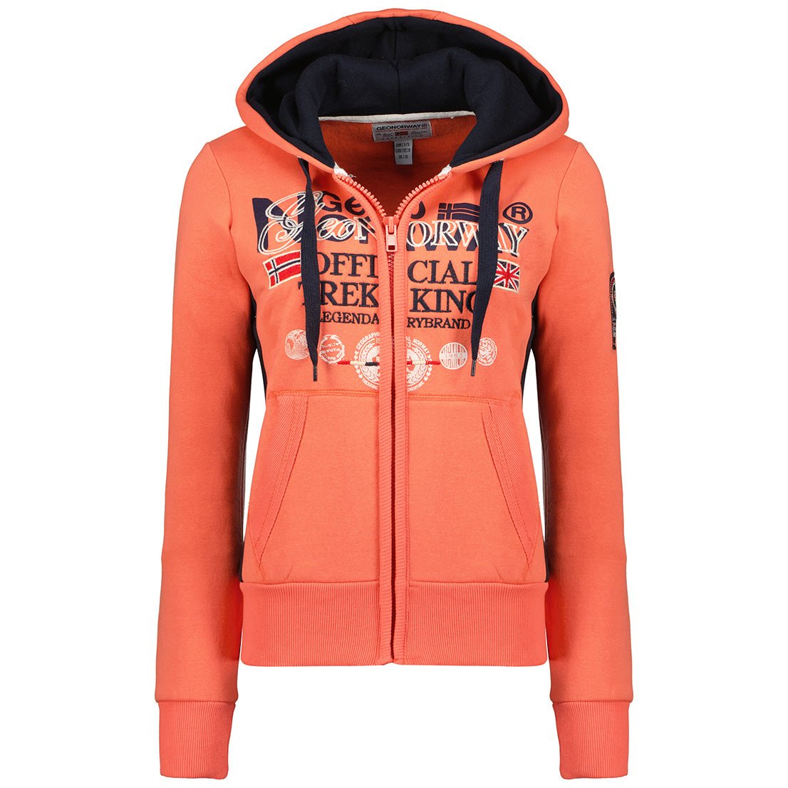 Geographical Norway Gladys Femme - Sweat Corail - Geographical Norway - S Corail