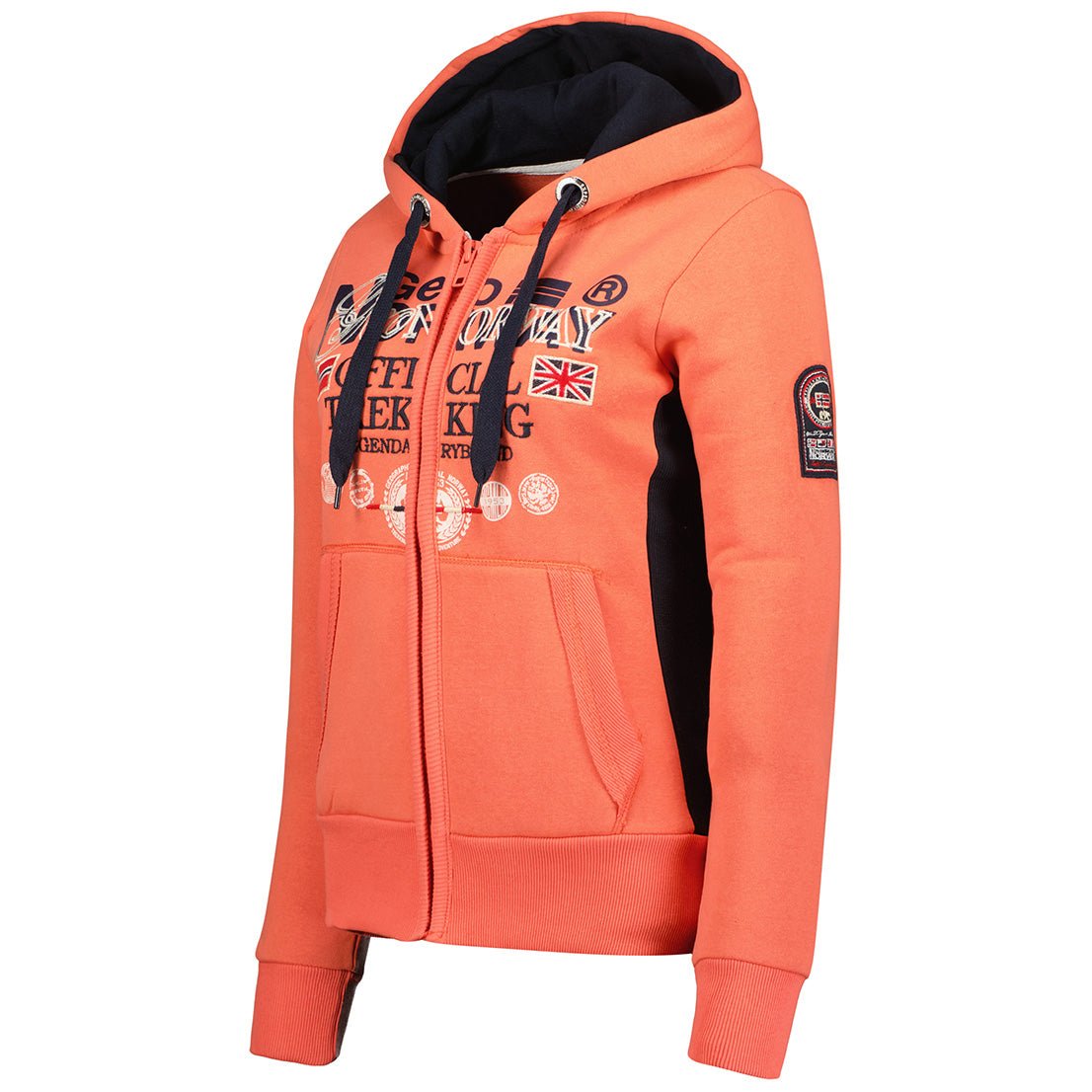 Geographical Norway Gladys Femme - Sweat Corail - Geographical Norway - S Corail