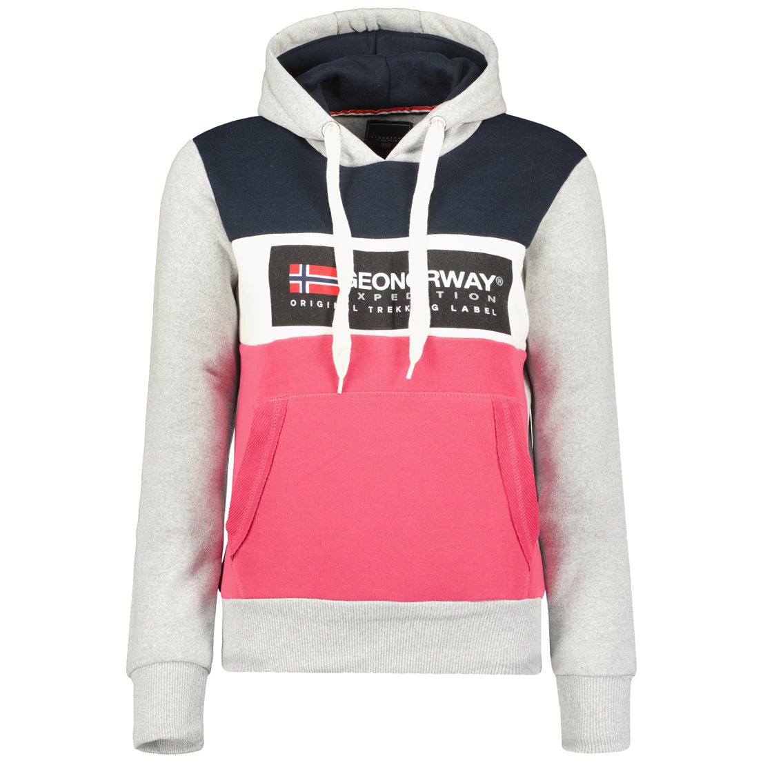 Geographical Norway Golem Femme - Sweat à Capuche Gris Clair - Geographical Norway - S Gris Clair