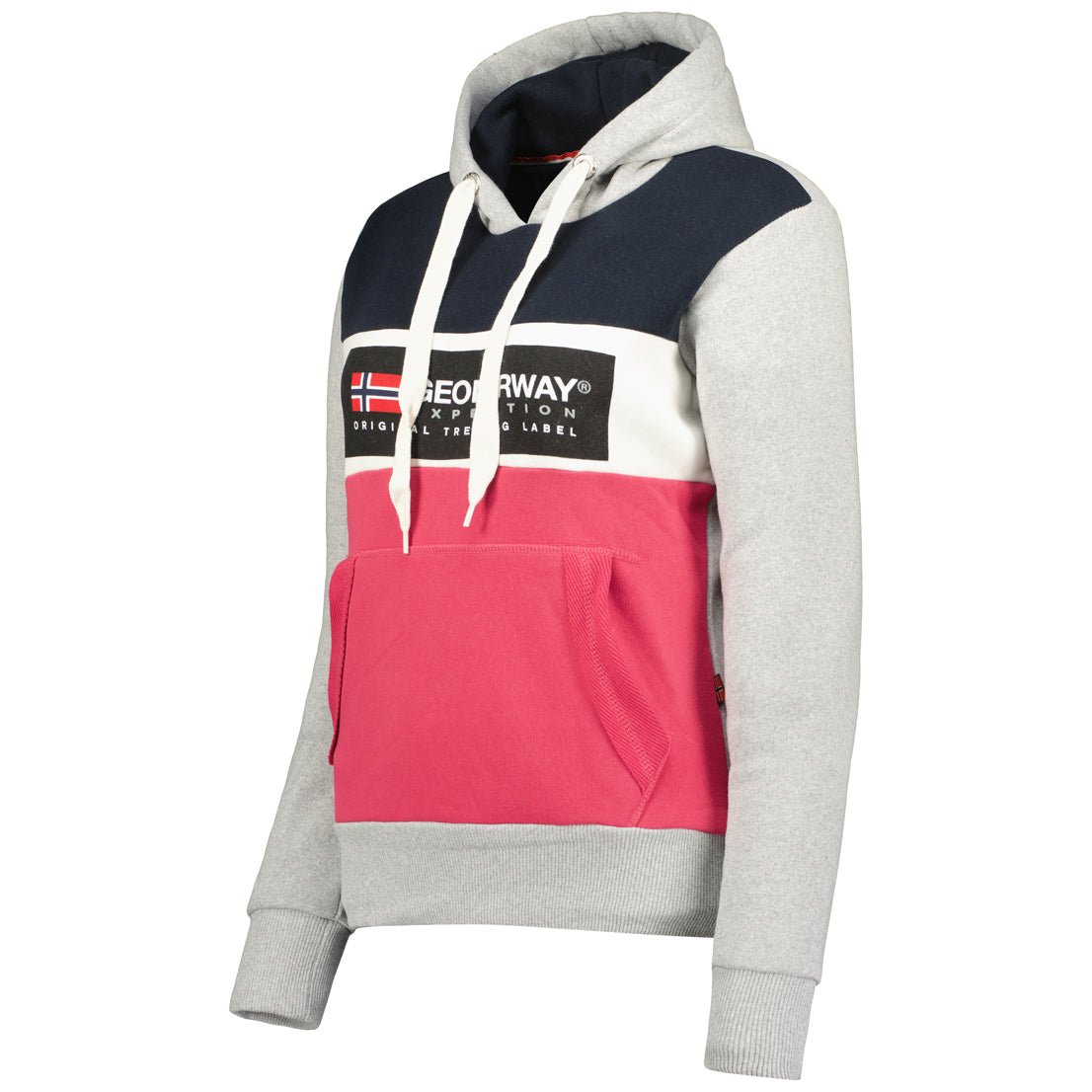 Geographical Norway Golem Femme - Sweat à Capuche Gris Clair - Geographical Norway - S Gris Clair