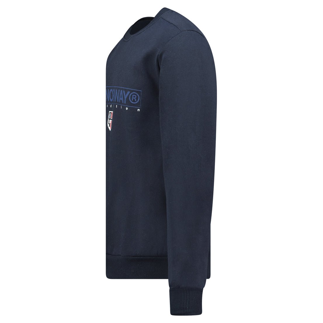 Geographical Norway Gotrun - Sweat Homme Passe - Tête avec Impressions sur le Devant Marine - Geographical Norway - S Marine