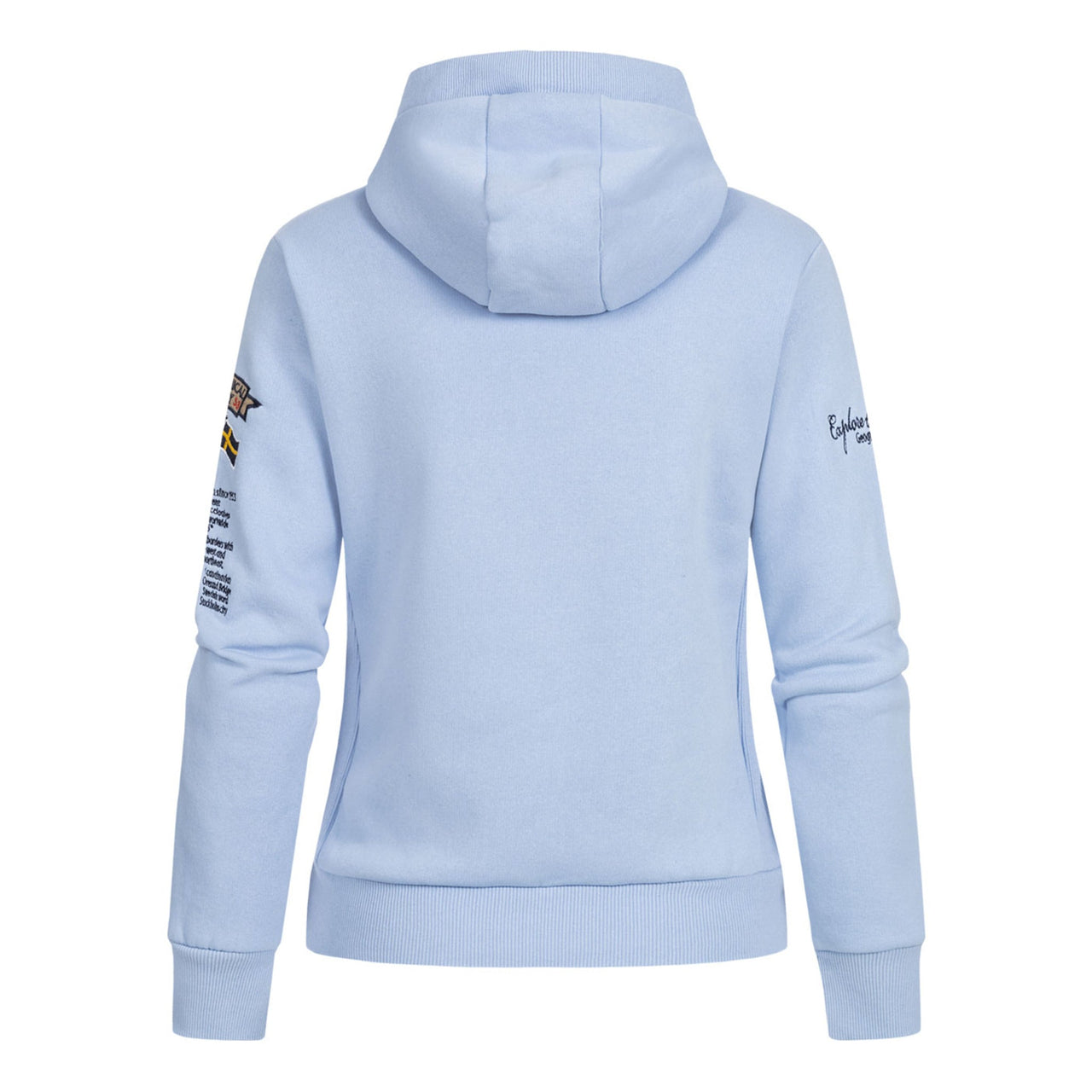 Geographical Norway Gymclass Femme - Sweat à capuche Bleu Ciel - Geographical Norway - S Bleu Ciel