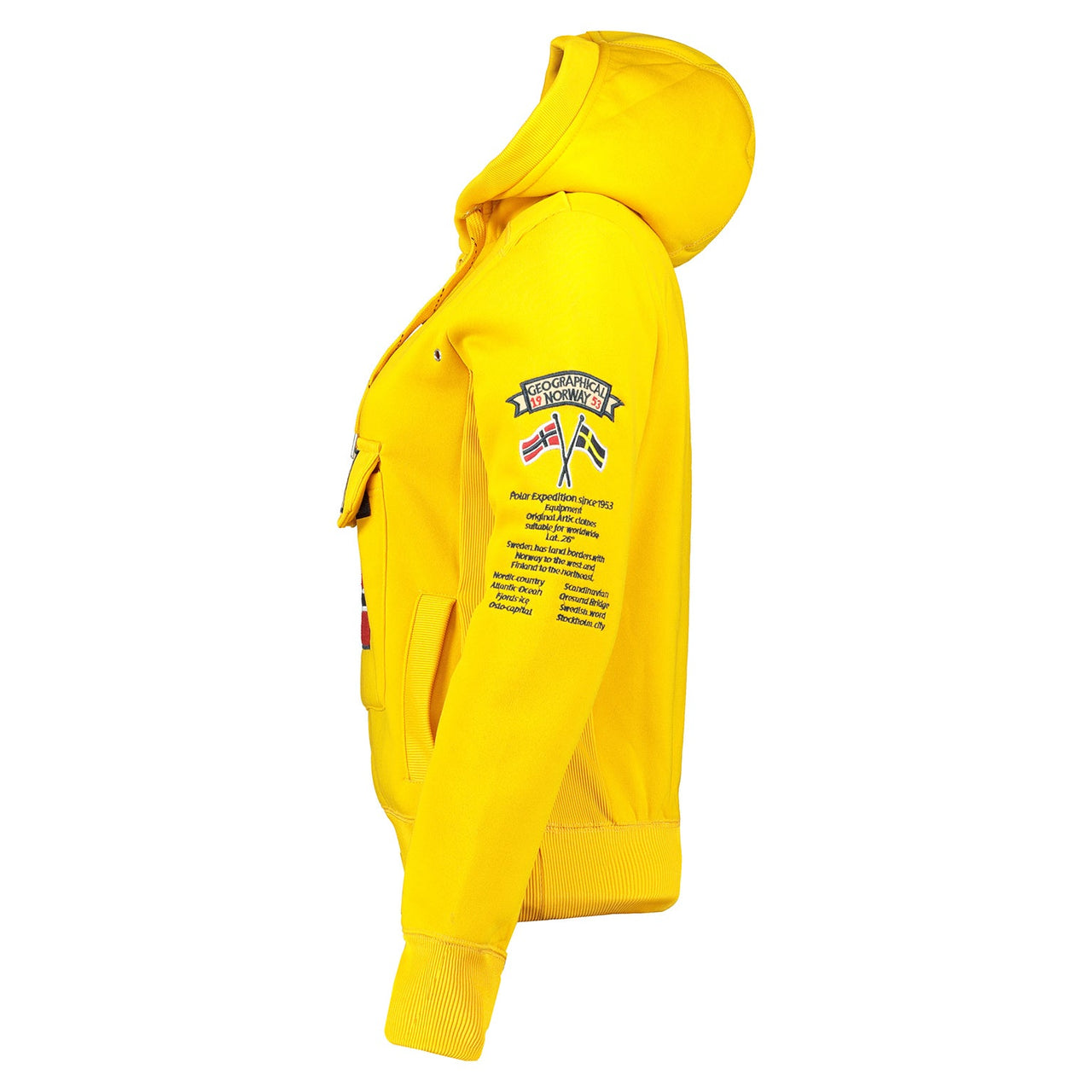 Geographical Norway Gymclass Femme - Sweat à capuche Moutarde - Geographical Norway - S Moutarde