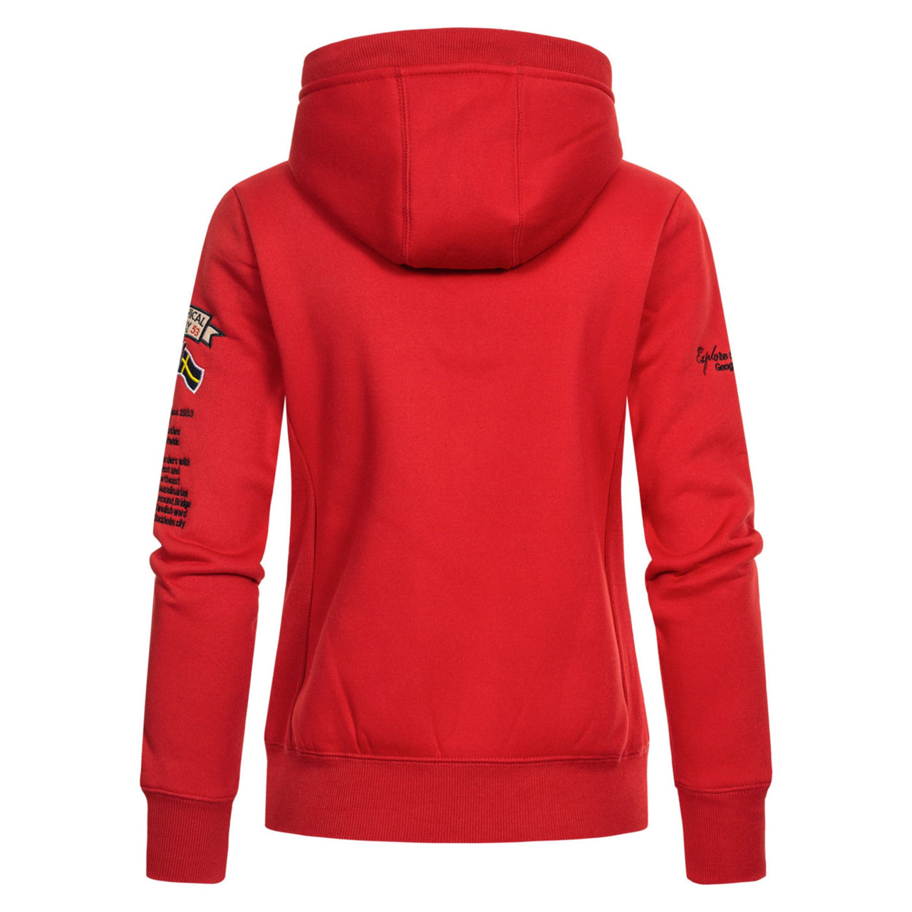 Geographical Norway Gymclass Femme - Sweat à capuche Rouge - Geographical Norway - S Rouge