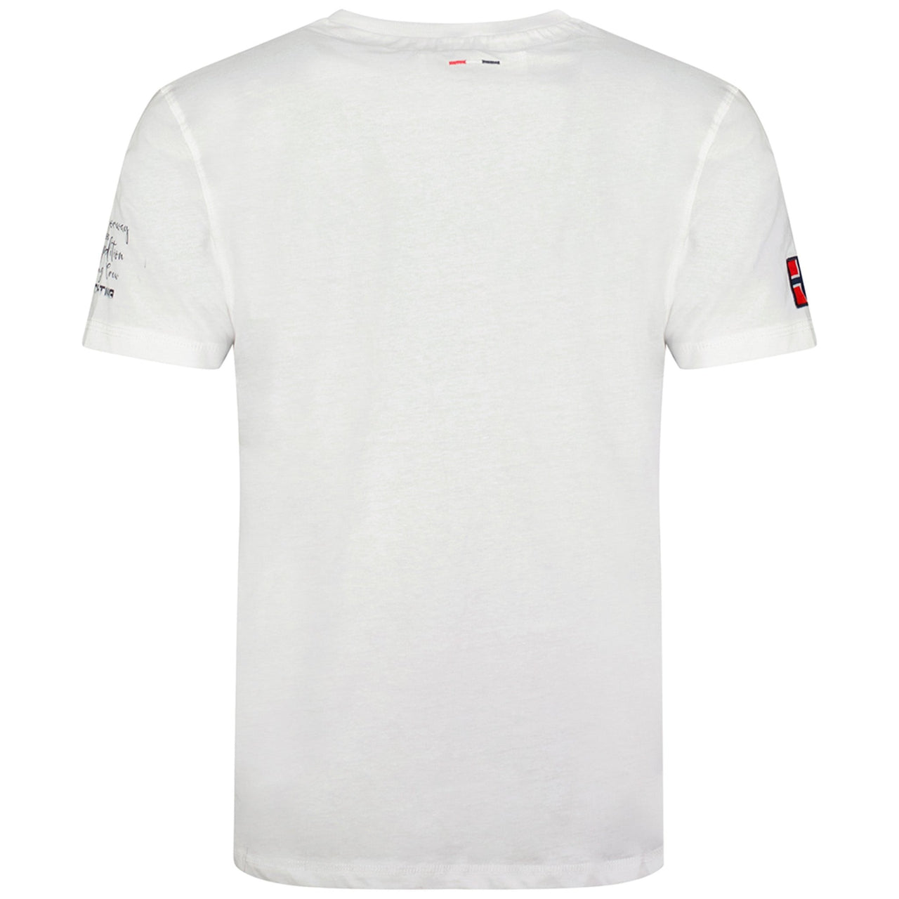 Geographical Norway Jademora Homme - T-shirt col V à manches courtes Blanc - Geographical Norway - M Blanc