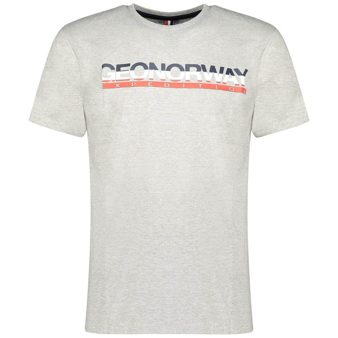 Geographical Norway Jordo Homme - T-shirt Manches Courtes Gris - Geographical Norway - L Gris