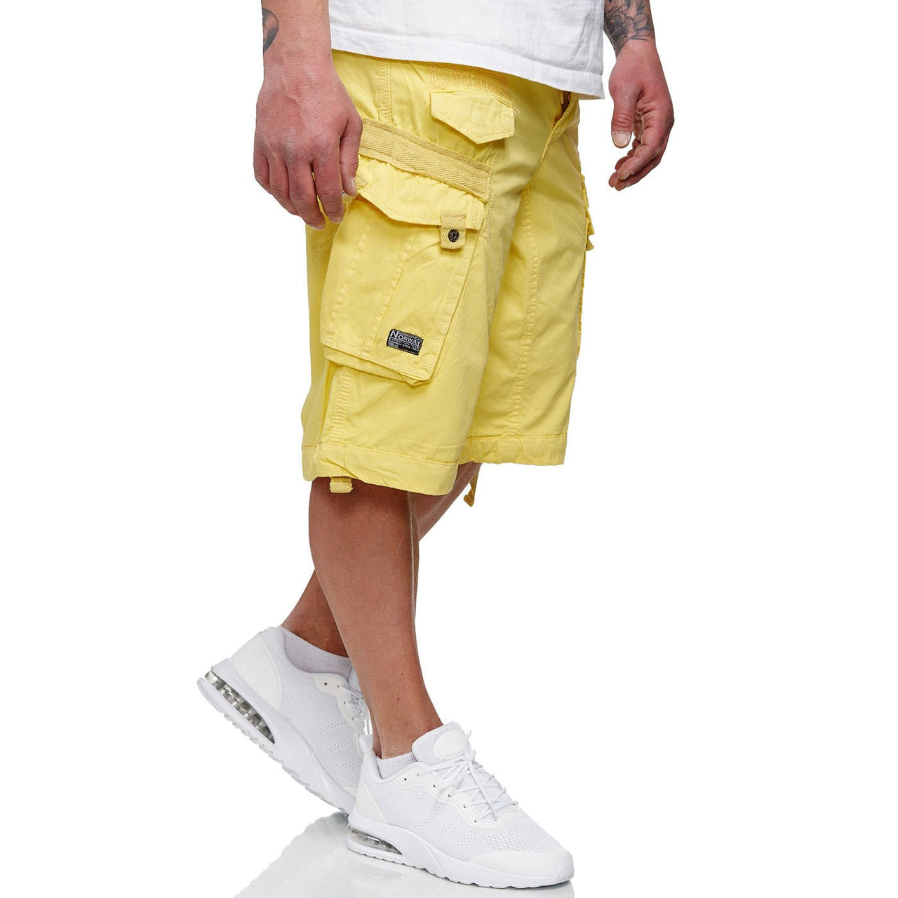 Geographical Norway Panoramique Homme - Bermuda Jaune - Geographical Norway - S Jaune