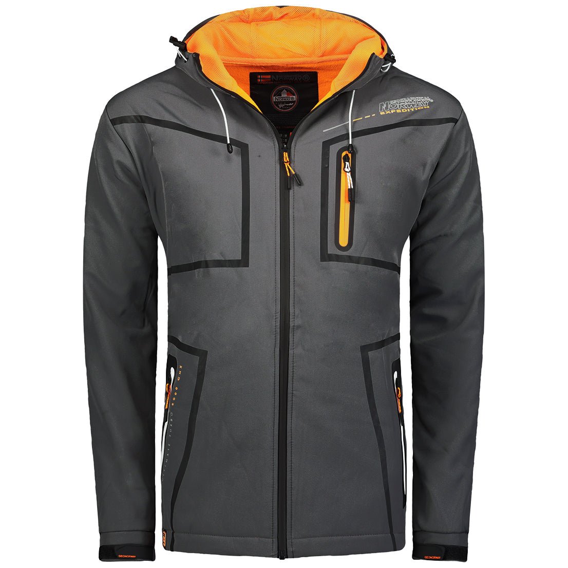 Geographical Norway Truello Homme - Softshell Gris Foncé - Geographical Norway - S Gris Foncé