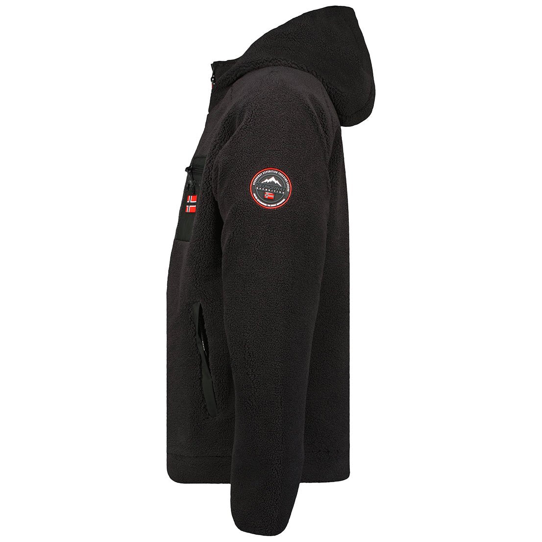 Geographical Norway UDAF - Polaire Zippée Noir - Geographical Norway - S Noir