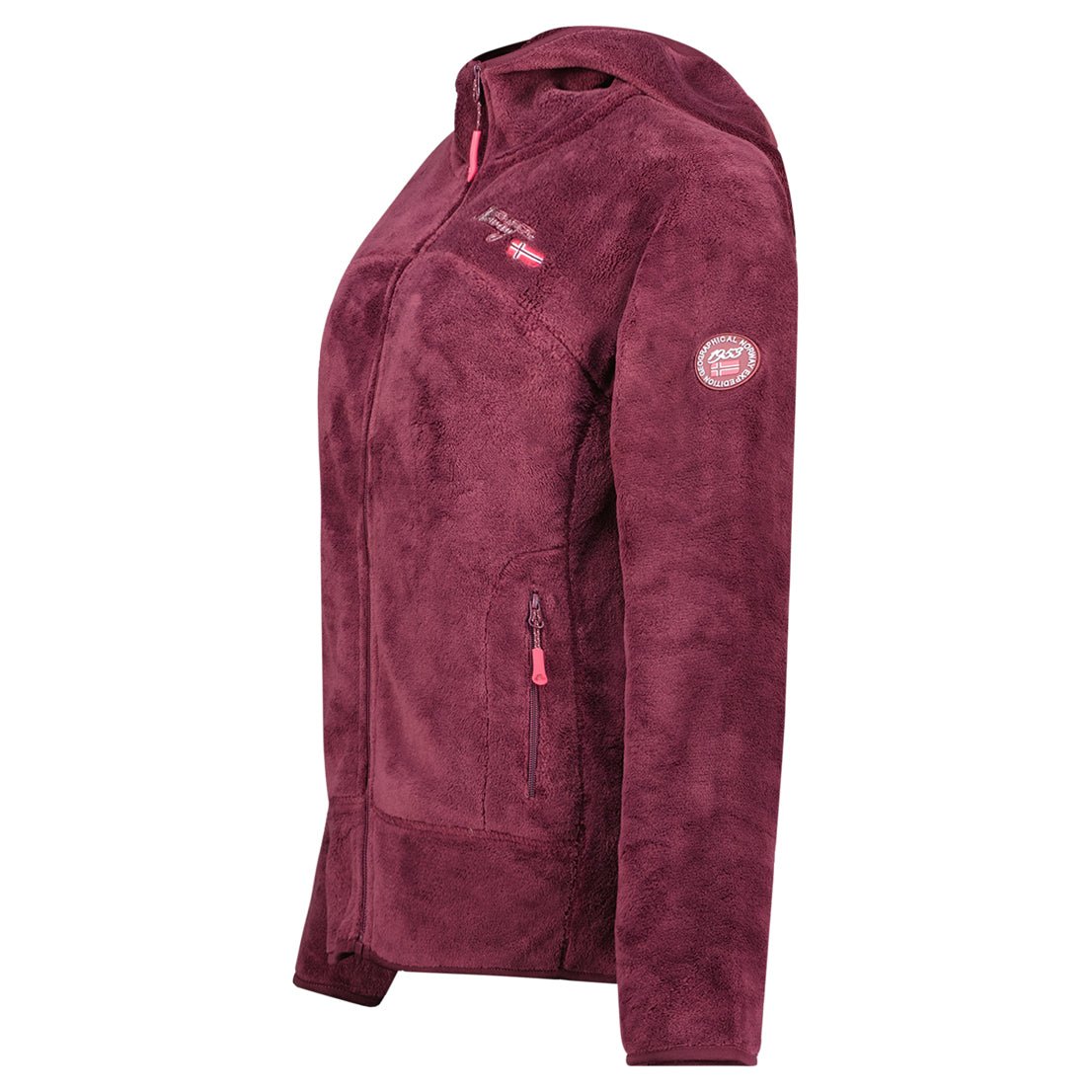 Geographical Norway Upalood Femme - Polaire zippée Bordeaux - Geographical Norway - S Bordeaux