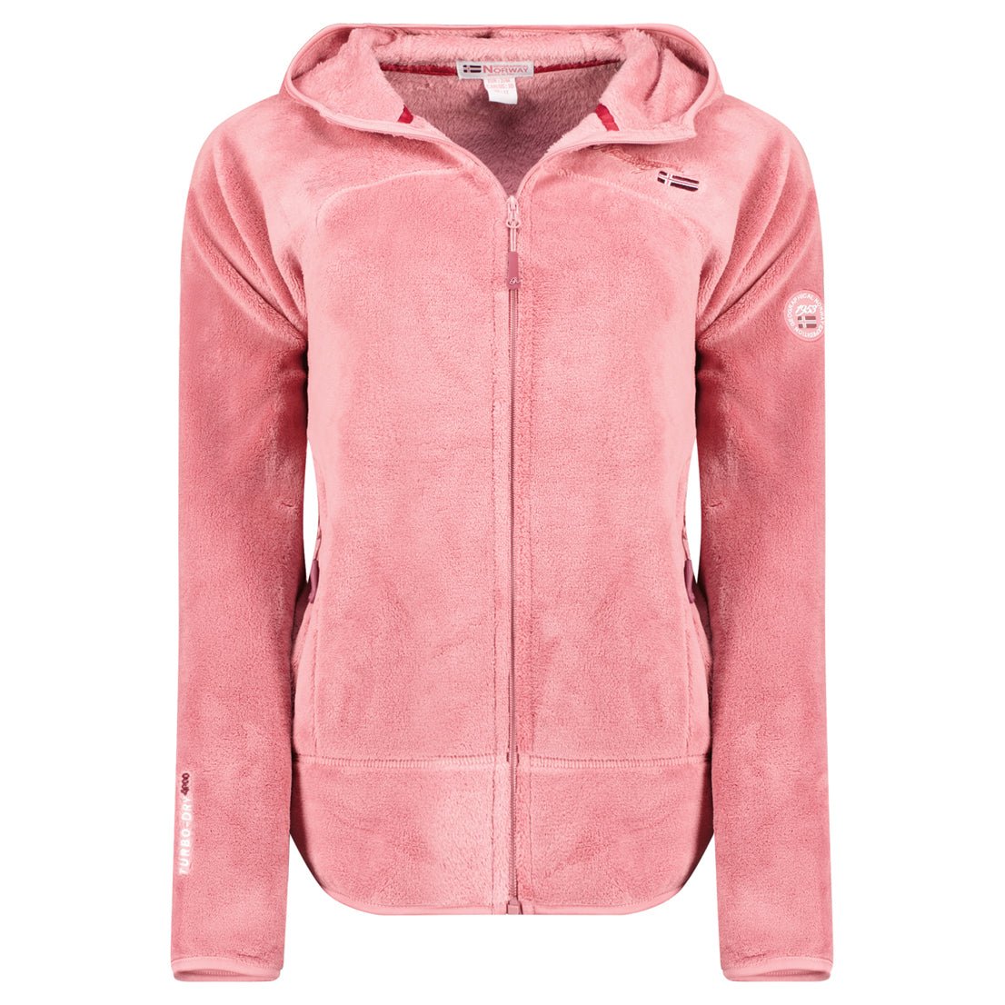 Geographical Norway Upalood Femme - Polaire zippée Rose Clair - Geographical Norway - S Rose Clair