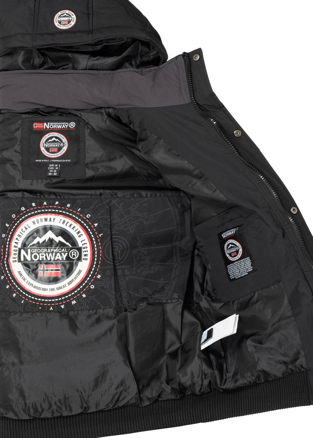 Geographical Norway Volva Homme - Doudoune matelassée Noir - Geographical Norway - S Noir