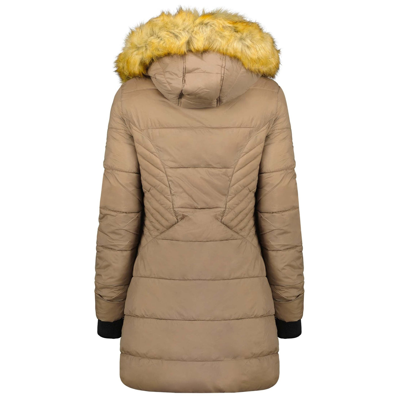 Geographical Norway Abeille Femme - Warmer Parka mit Kapuze Taupe - Geographical Norway - S Taupe