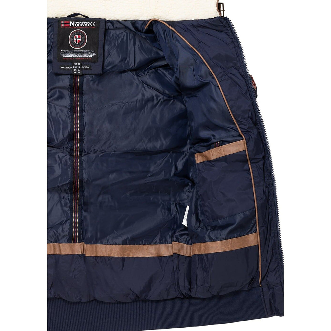 Geographical Norway Abramovitch Homme - Gesteppte Daunenjacke Marine - Geographical Norway - S Marine