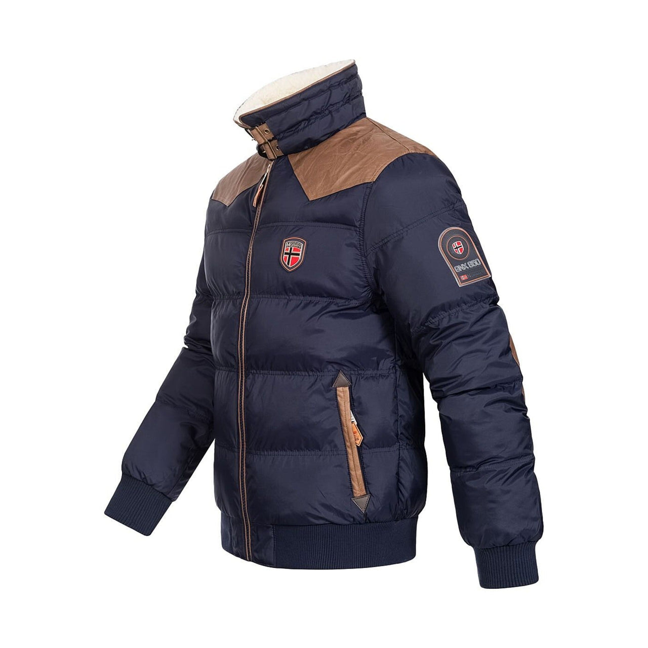 Geographical Norway Abramovitch Homme - Gesteppte Daunenjacke Marine - Geographical Norway - S Marine