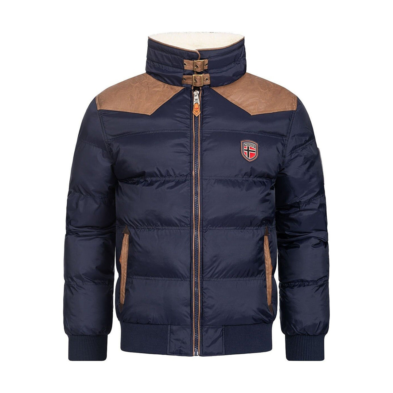 Geographical Norway Abramovitch Homme - Gesteppte Daunenjacke Marine - Geographical Norway - S Marine