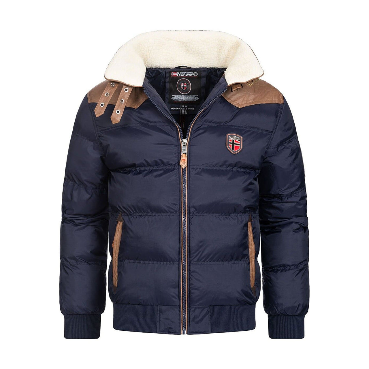 Geographical Norway Abramovitch Homme - Gesteppte Daunenjacke Marine - Geographical Norway - S Marine