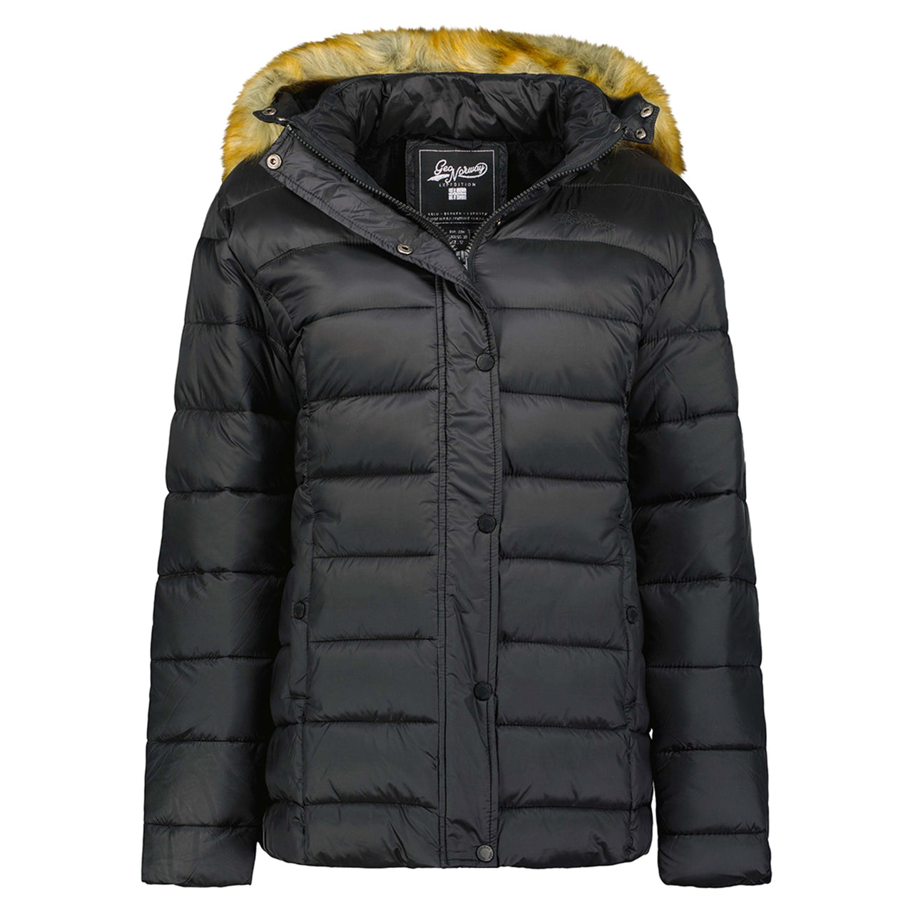 Geographical Norway Adela Femme - Gesteppter Parka Schwarz - Geographical Norway - S Schwarz