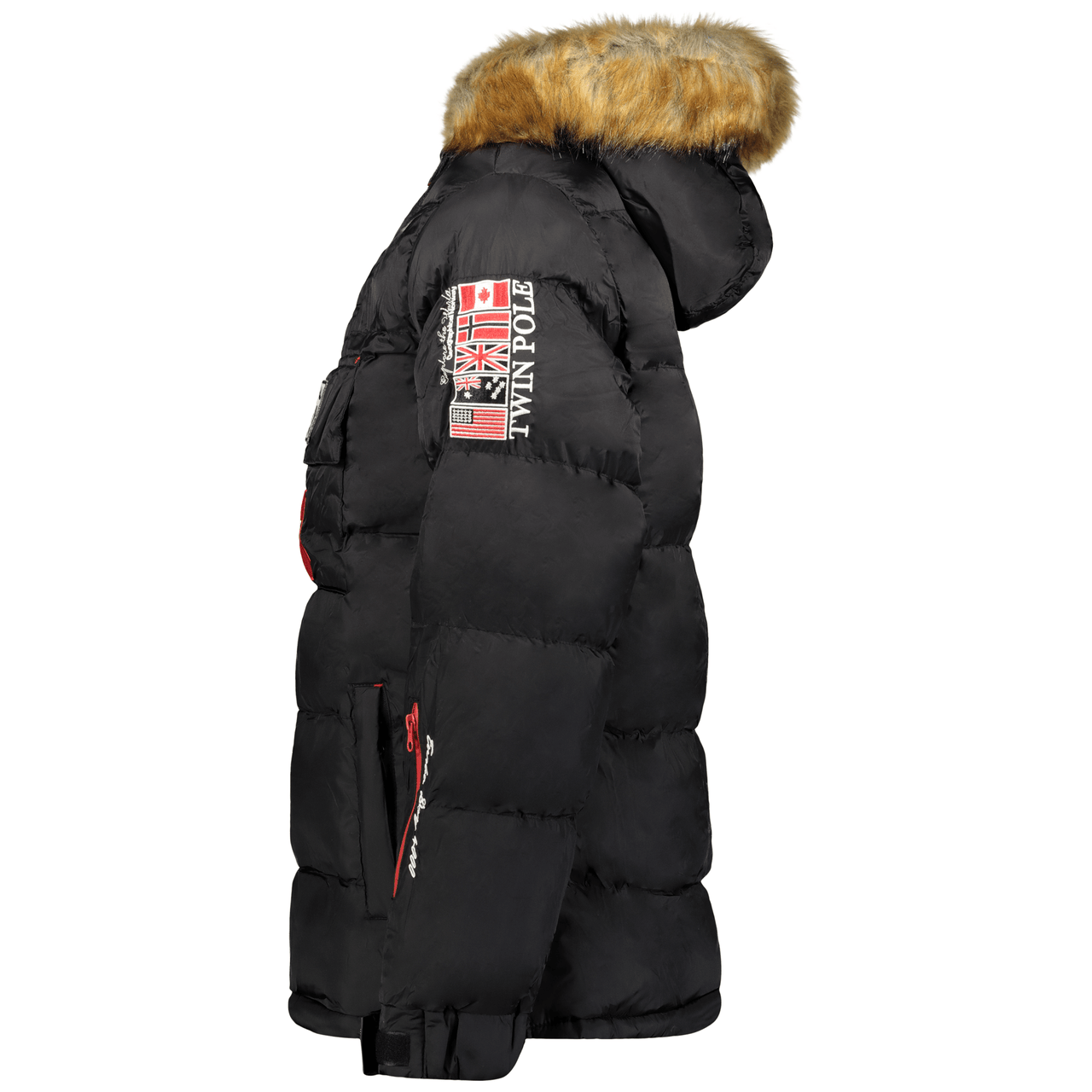 Geographical Norway Bilboquet Homme - Gesteppte Daunenjacke Pass - Kopf Schwarz - Geographical Norway - S Schwarz