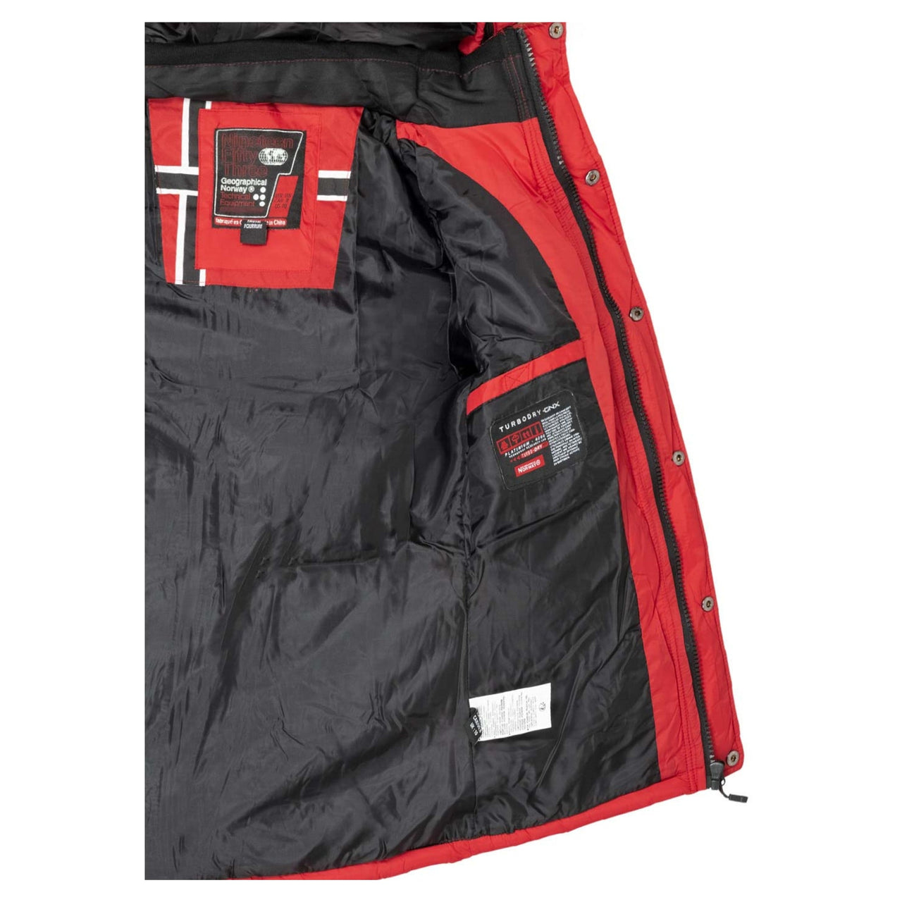 Geographical Norway Bonapart Femme - Gesteppte Daunenjacke Rot - Geographical Norway - S Rot