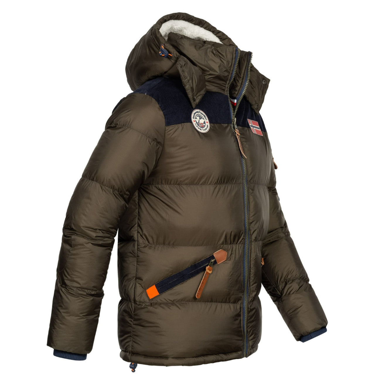 Geographical Norway Celian Homme - Gesteppte Daunenjacke Khaki - Geographical Norway - S Khaki