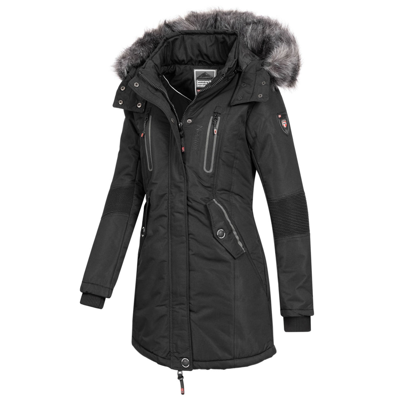 Geographical Norway Coraly Femme - Parka Schwarz - Geographical Norway - S Schwarz