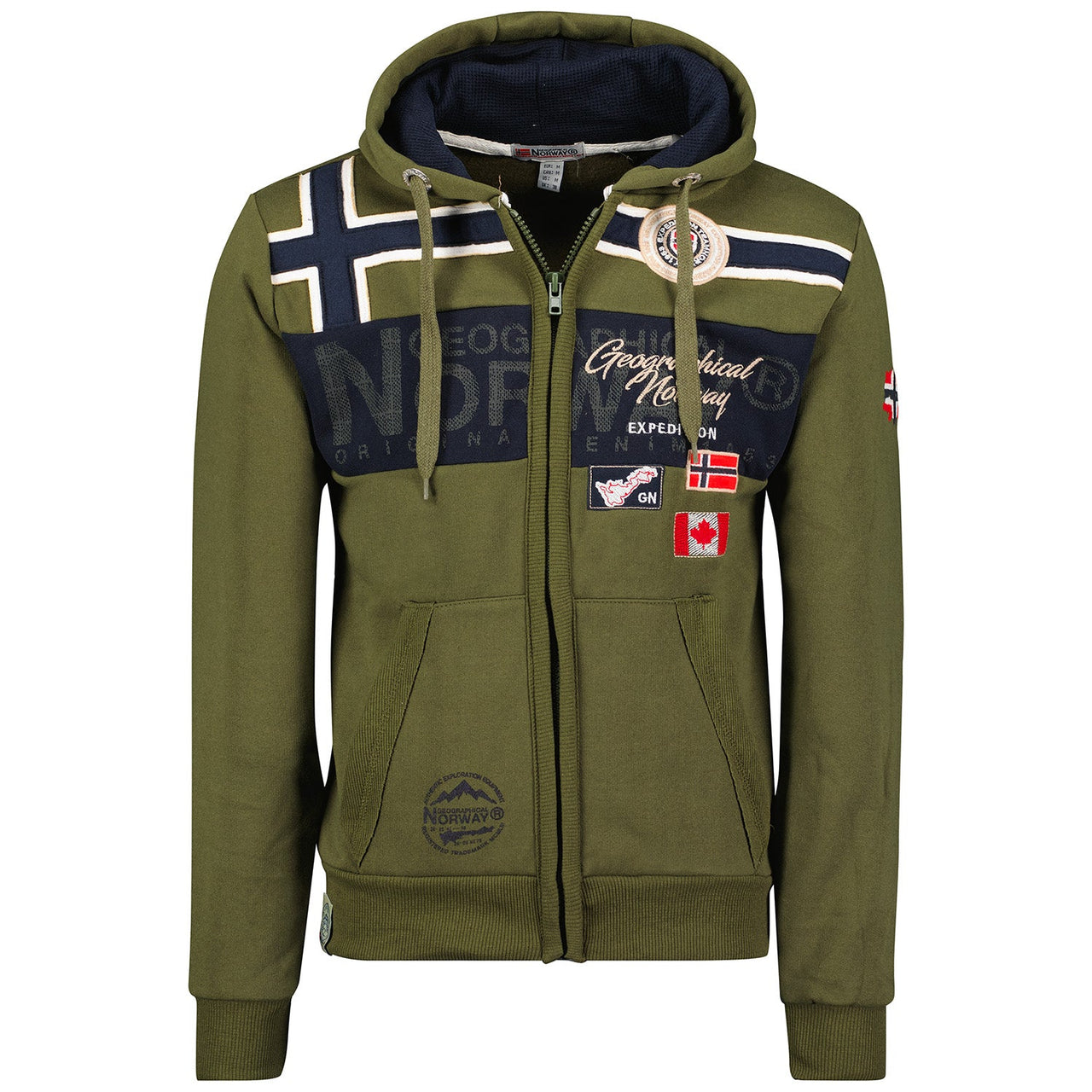 Geographical Norway Garadock Homme - Sweatshirt Khaki - Geographical Norway - S Khaki