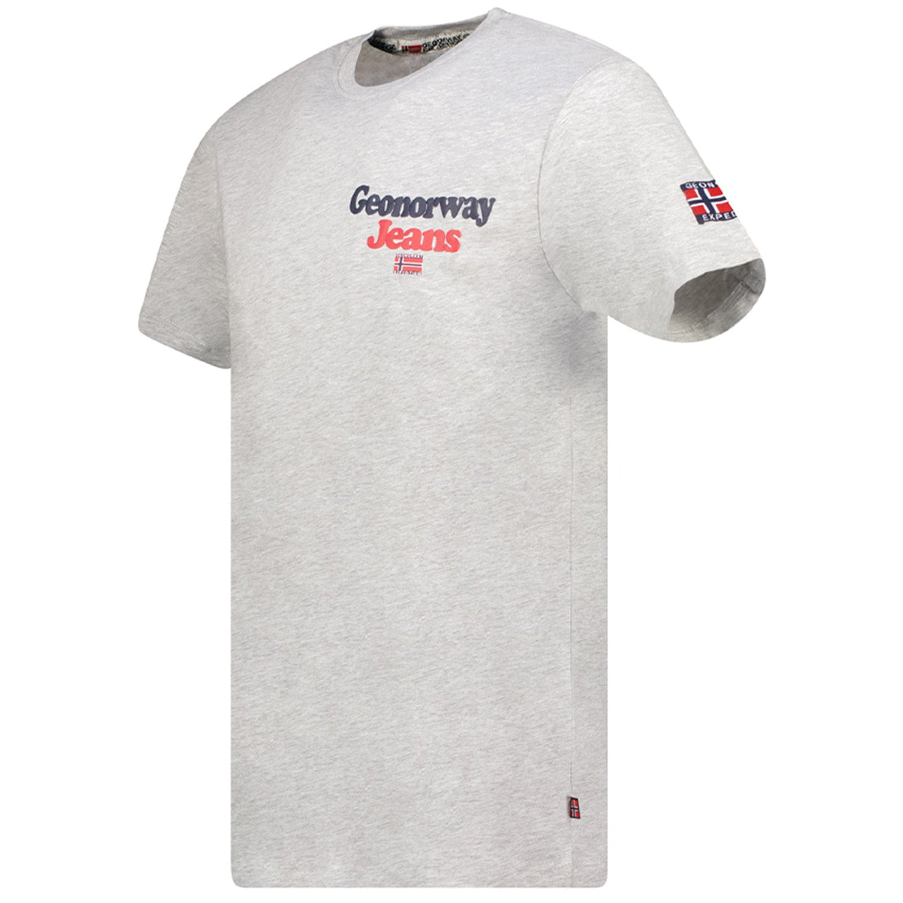 Geographical Norway JOUPPER - T-Shirt Mann Kurzarm, Rundhalsausschnitt Hellgrau - Geographical Norway - M Hellgrau