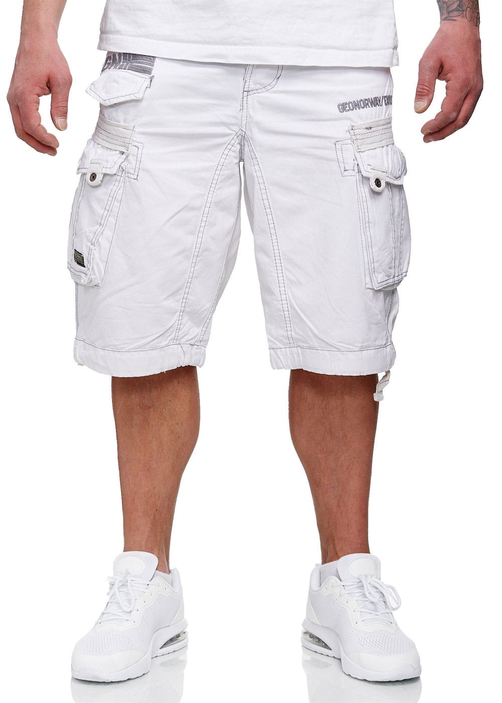 Geographical Norway Panoramic Homme - Bermuda-Shorts Weiß - Geographical Norway - S Weiß