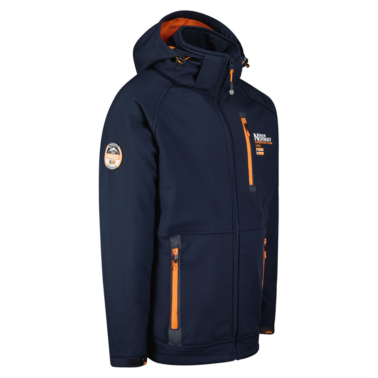 Geographical Norway Roddy Homme - Softshell mit Kapuze Marine - Geographical Norway - S Marine