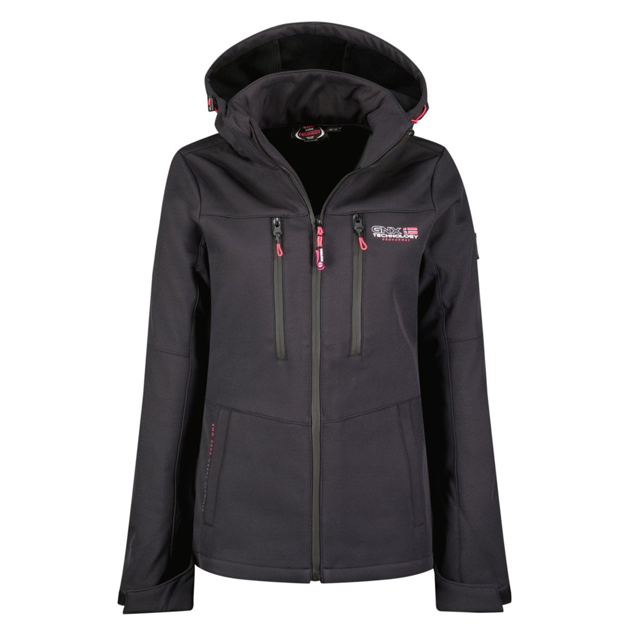 Geographical Norway Timmex Damen - Softshell mit Kapuze Marine - Geographical Norway - S Marine