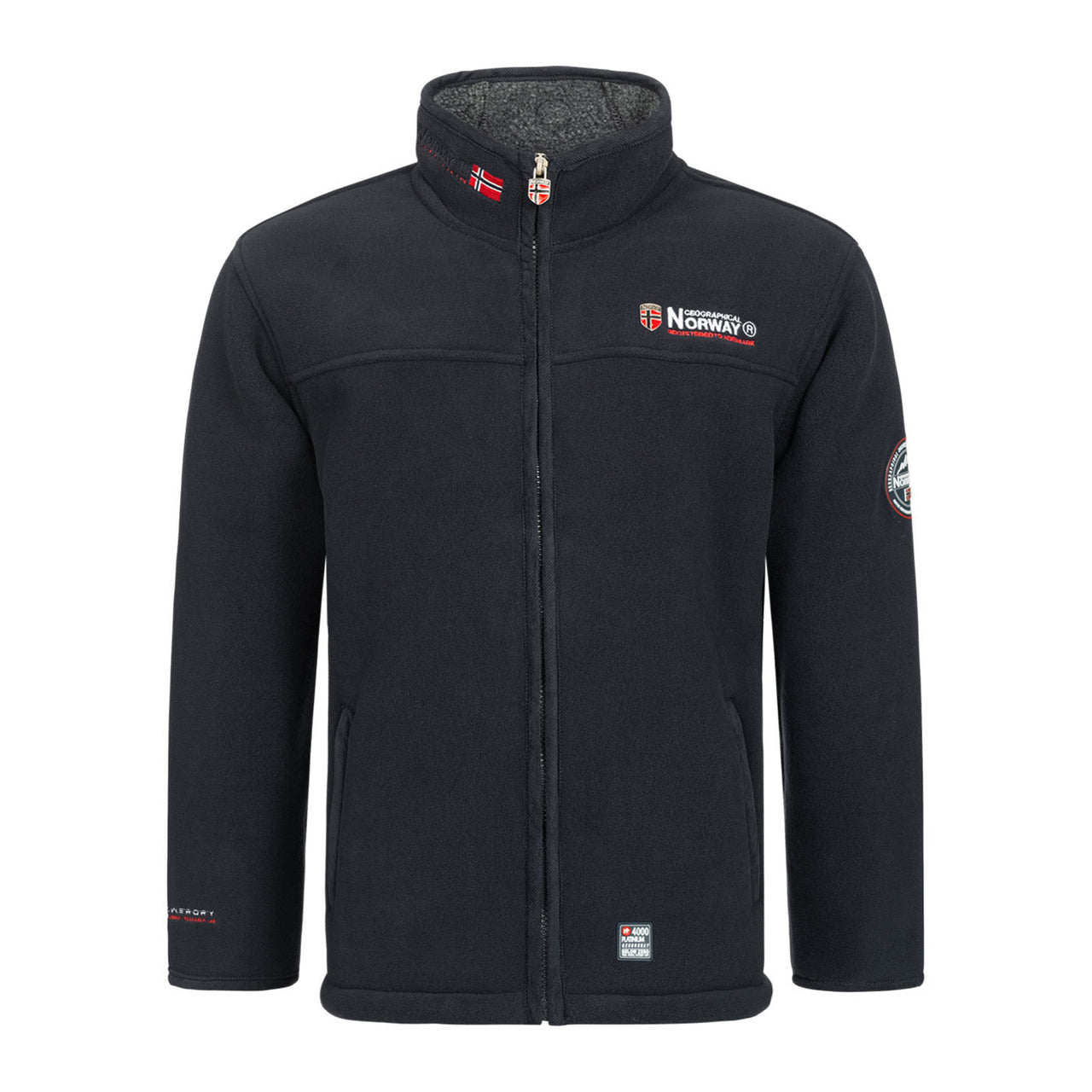 Geographical Norway Ubolt Homme - Kaschierte Sherpa-Fleecejacke Marine Marine - Geographical Norway - S Marine