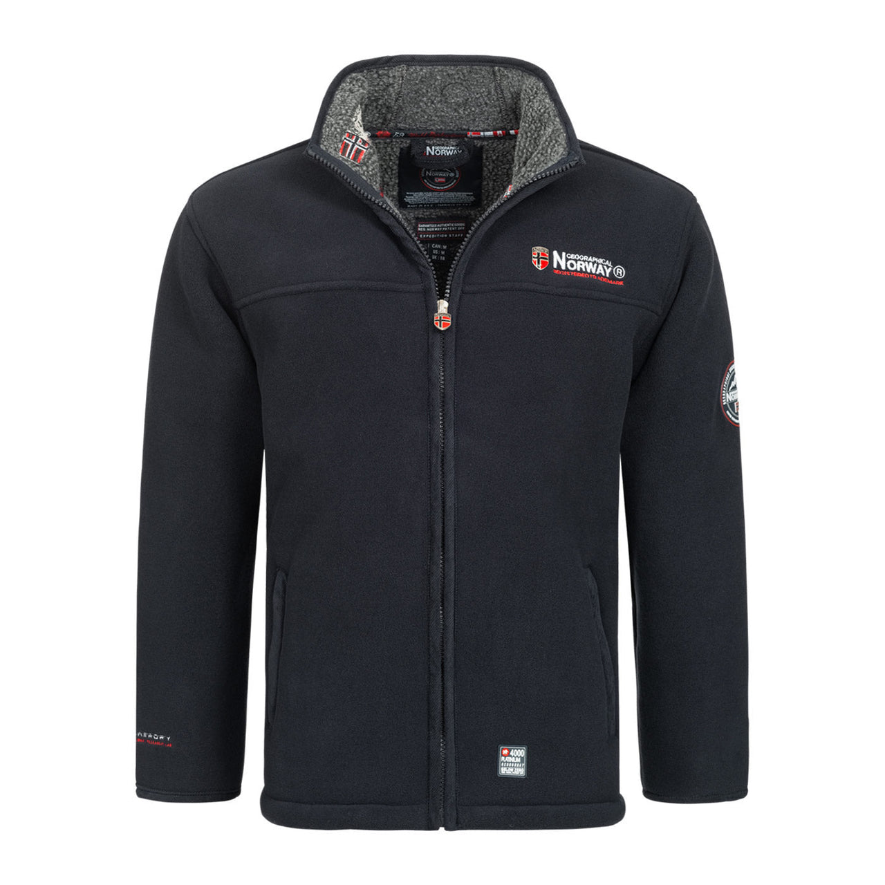 Geographical Norway Ubolt Homme - Kaschierte Sherpa-Fleecejacke Marine Marine - Geographical Norway - S Marine